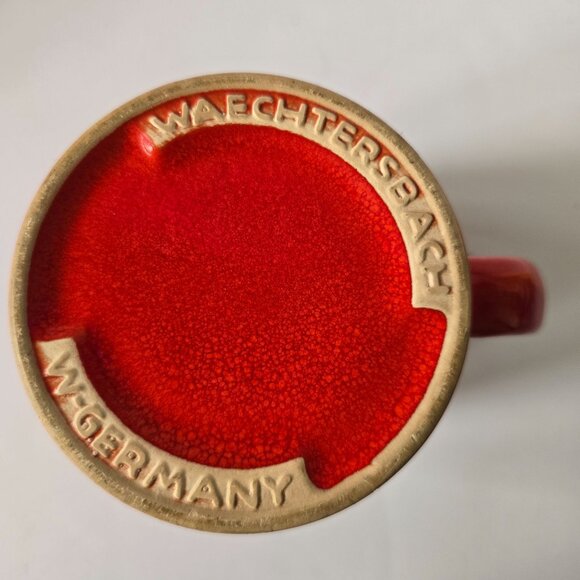 Waechtersbach West Germany Red Ceramic Coffee Mug Tea Cup - Picture 2 of 16